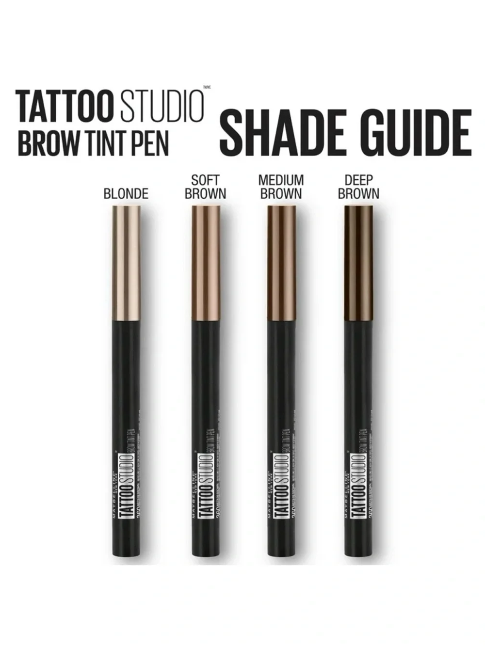 3/$12 Maybelline 355 Soft Brown Tattoo Studio Brow Tint Pen